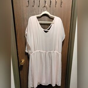 **FLAWED** Lane Bryant Flowy Open Back Dress